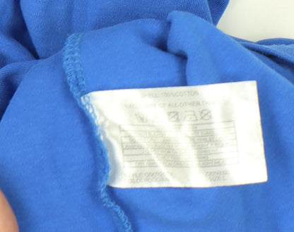 Womens UK Size L Anna Rose Blue Basic T-Shirt