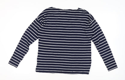 Womens UK Size S H&M Blue Basic T-Shirt