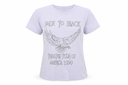Womens UK Size M River Island Purple Basic T-Shirt