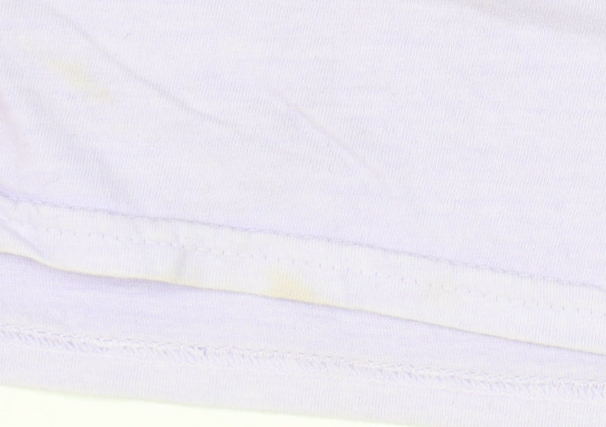 Womens UK Size M River Island Purple Basic T-Shirt