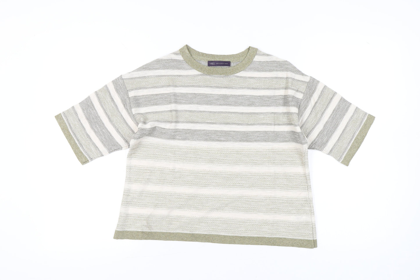 Womens UK Size 14 Marks and Spencer Grey Basic T-Shirt