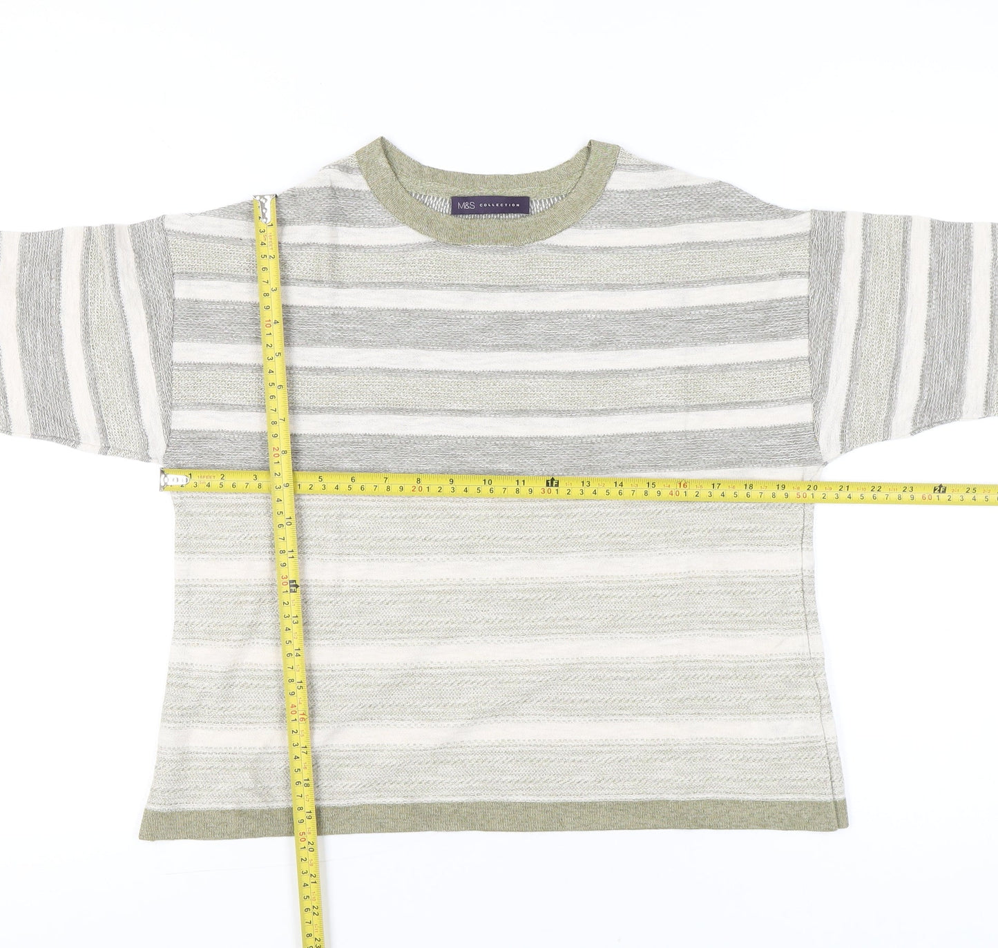 Womens UK Size 14 Marks and Spencer Grey Basic T-Shirt