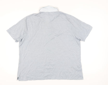 Marks and Spencer Men’s Blue 2XL Cotton Short Sleeve Polo Shirt