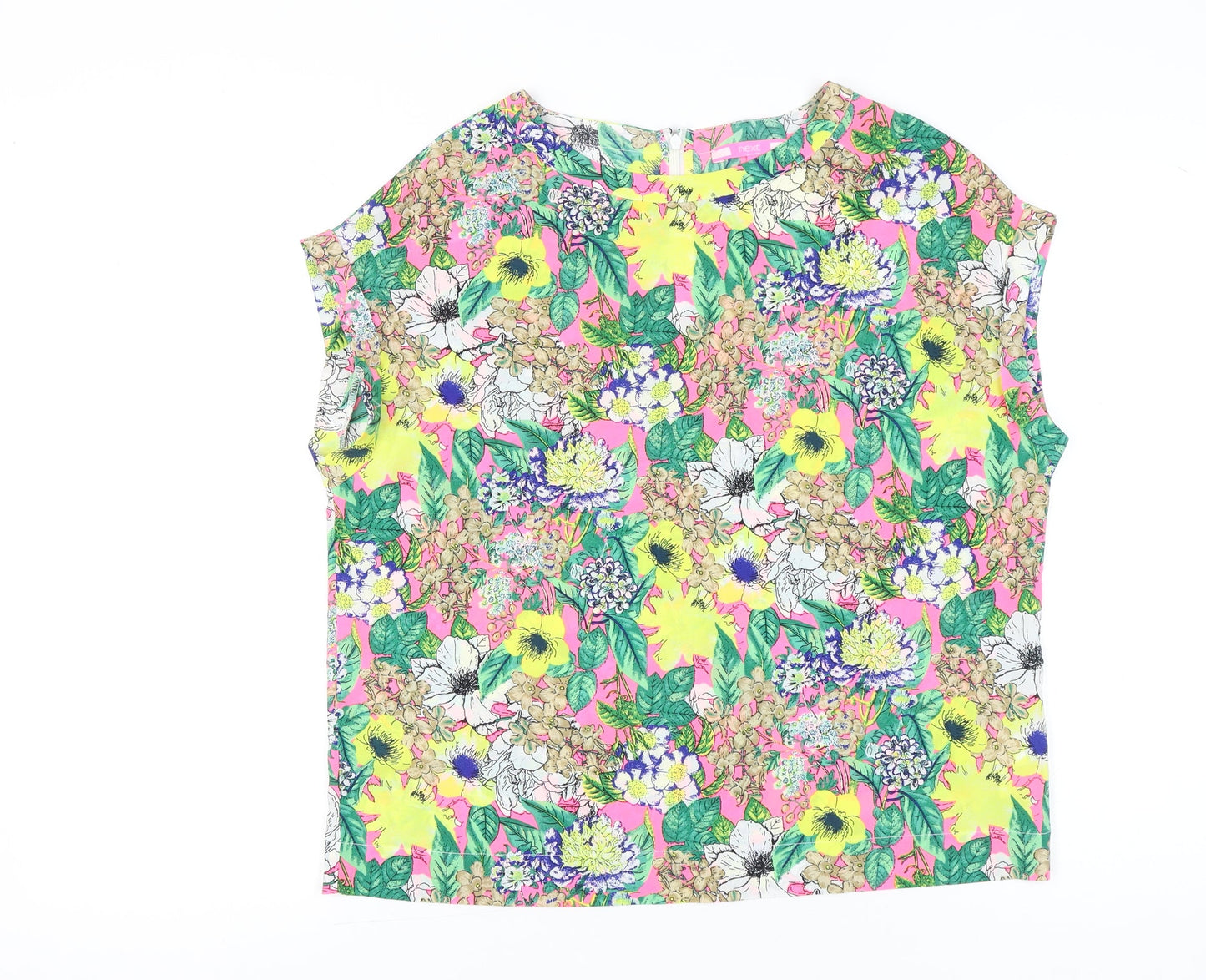 Womens UK Size 14 NEXT Multicoloured Tunic Blouse