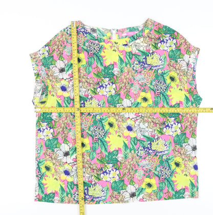 Womens UK Size 14 NEXT Multicoloured Tunic Blouse