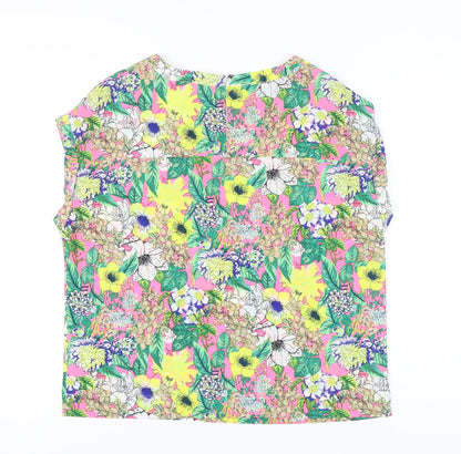 Womens UK Size 14 NEXT Multicoloured Tunic Blouse