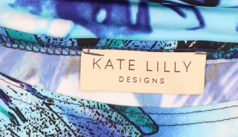 Kate Lilly Womens Multicoloured Floral Tunic Blouse Size 12