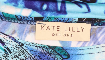 Kate Lilly Womens Multicoloured Floral Tunic Blouse Size 12