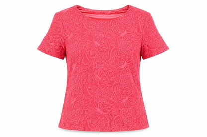 Womens UK Size 12 Honor Millburn Pink Basic T-Shirt