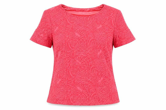 Womens UK Size 12 Honor Millburn Pink Basic T-Shirt