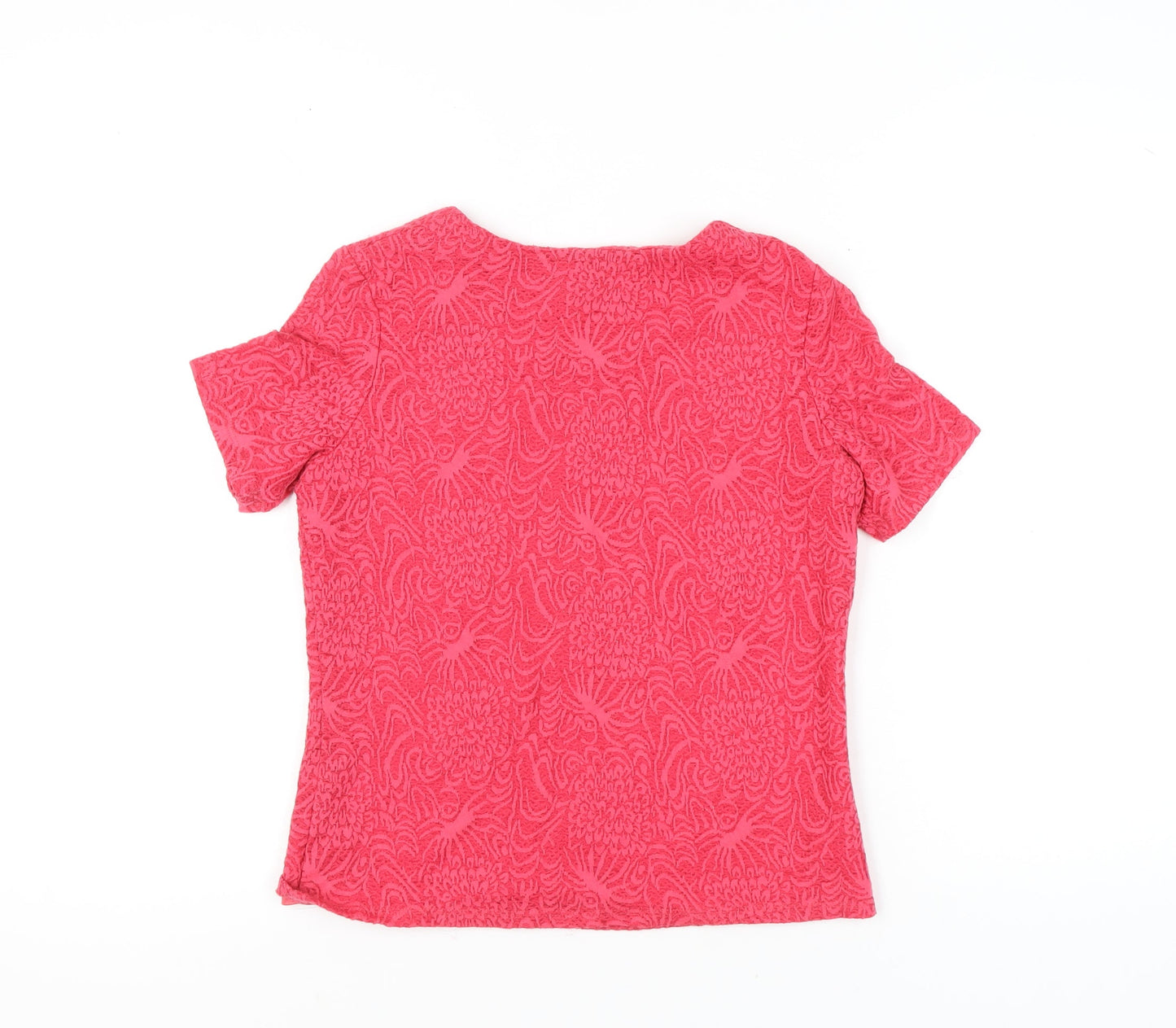 Womens UK Size 12 Honor Millburn Pink Basic T-Shirt