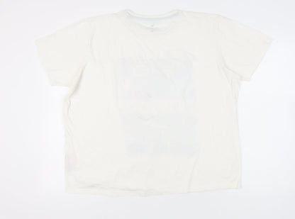 STH Shore Men’s White 2XL Graphic Beach T-Shirt Summer Cotton