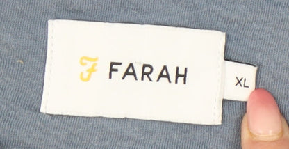 Mens UK Size XL Farah Blue  T-Shirt