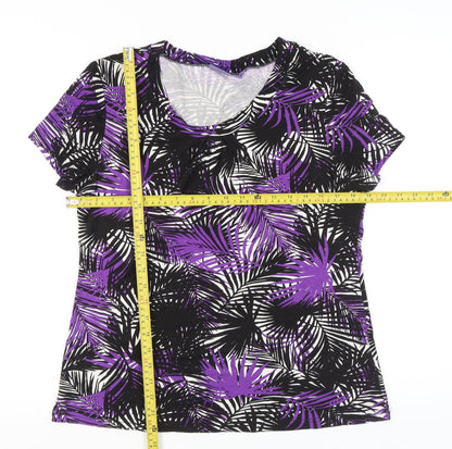 Autonomy Womens Multicoloured Floral T-Shirt Size 16