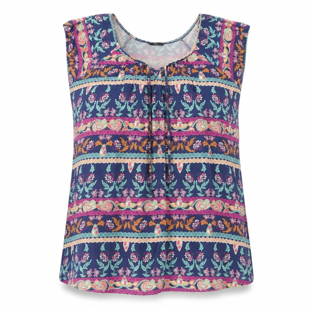 Womens UK Size 14 M&Co Blue Tunic Blouse