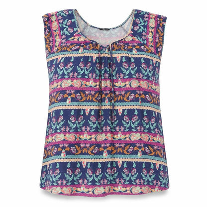 Womens UK Size 14 M&Co Blue Tunic Blouse