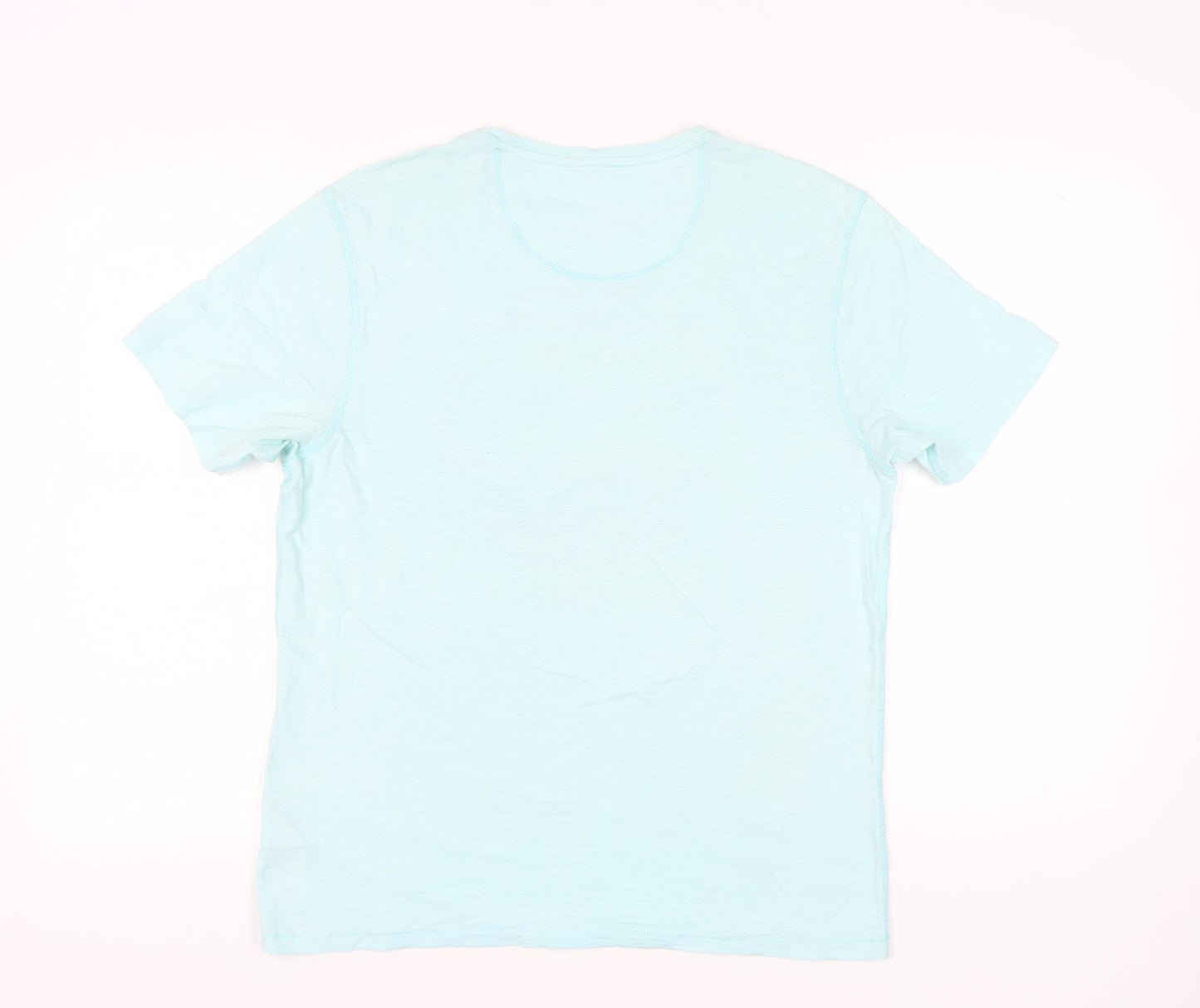 Marks and Spencer Men's Blue Graphic Retro Music T-Shirt Size M