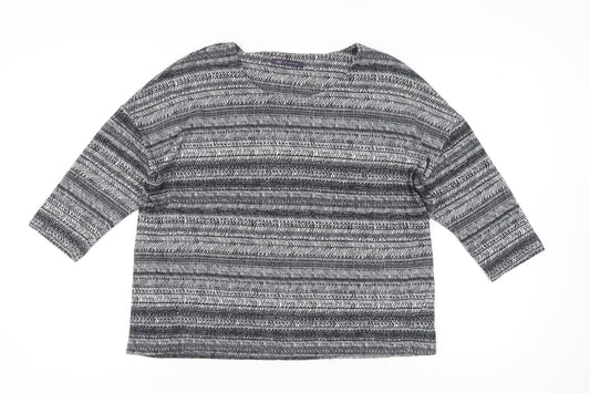 Womens UK Size 18 Marks and Spencer Grey Tunic Blouse