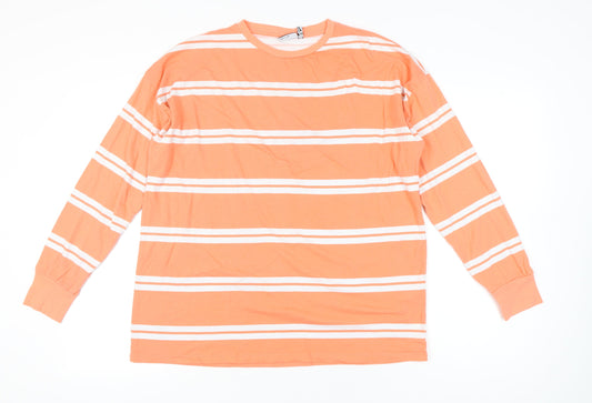 Womens UK Size 10 ASOS Design Orange Basic T-Shirt