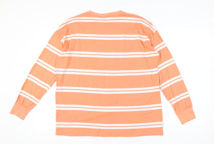 Womens UK Size 10 ASOS Design Orange Basic T-Shirt
