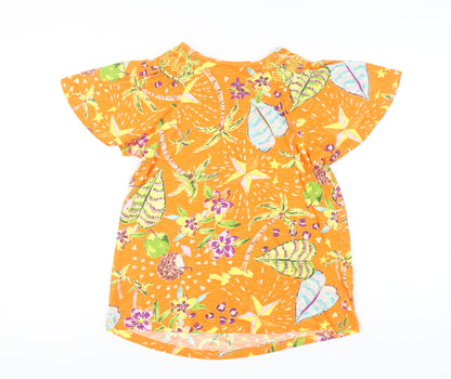 Womens UK Size 6 NEXT Orange Basic T-Shirt