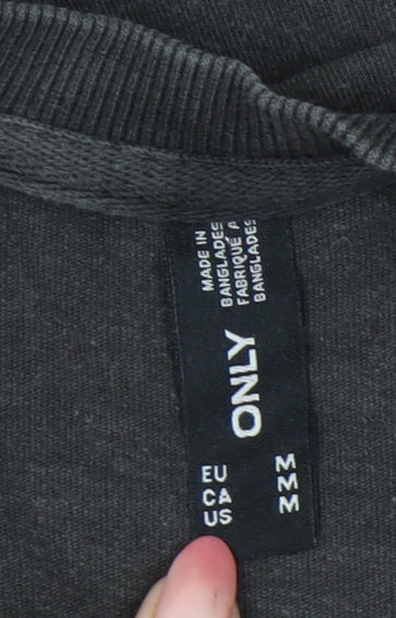 Womens UK Size M Only Black Basic T-Shirt