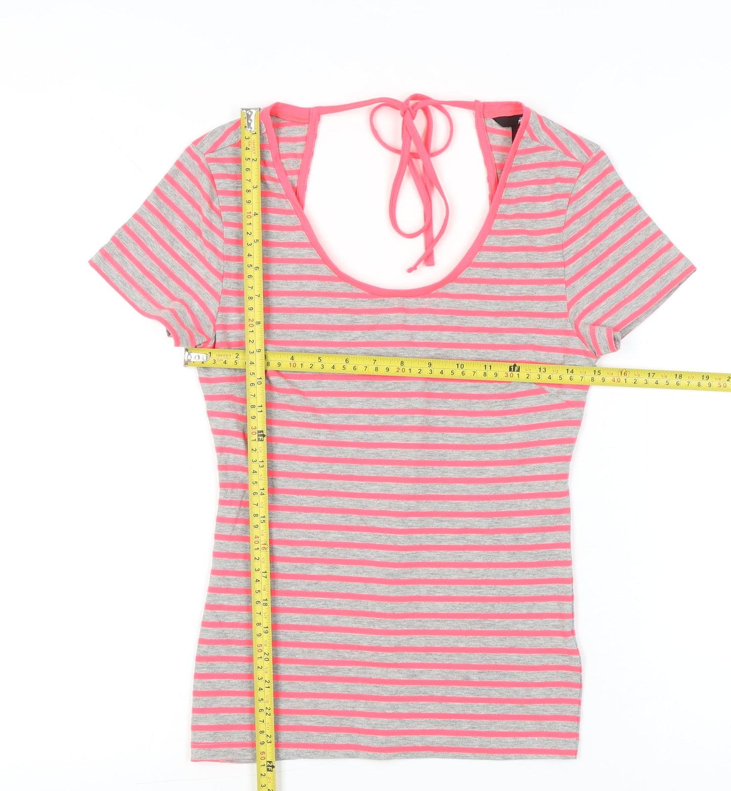 Womens UK Size S H&M Multicoloured Basic T-Shirt