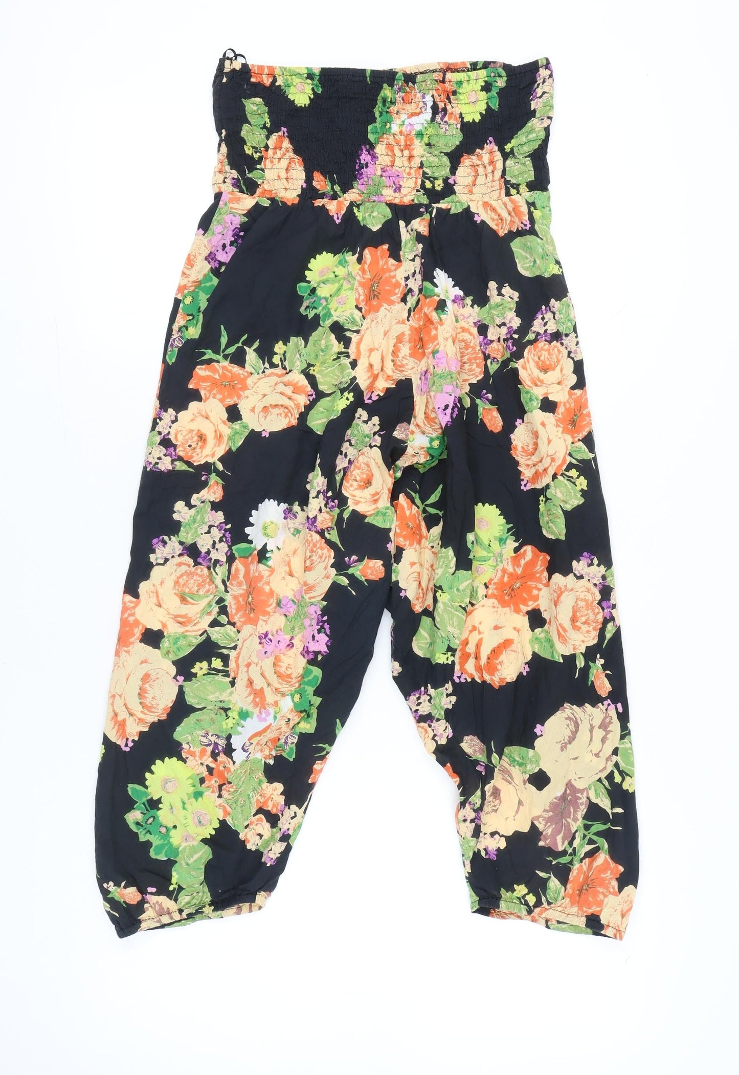 Next Women’s Multicoloured Floral Jumpsuit Size 10 Cotton Summer