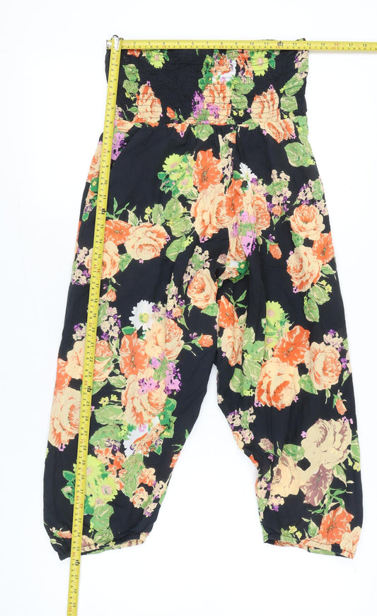 Next Women’s Multicoloured Floral Jumpsuit Size 10 Cotton Summer