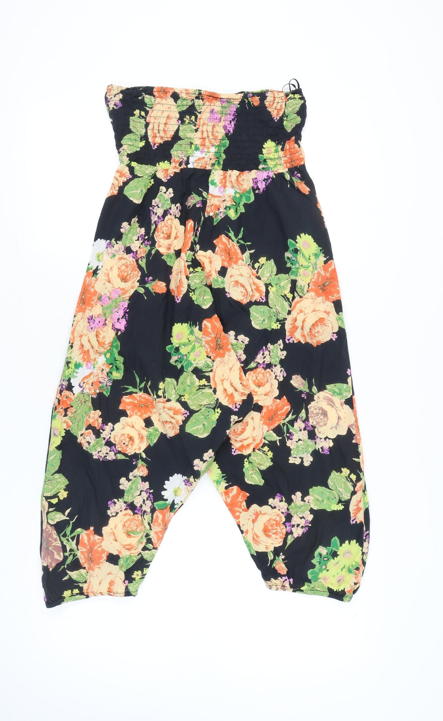 Next Women’s Multicoloured Floral Jumpsuit Size 10 Cotton Summer
