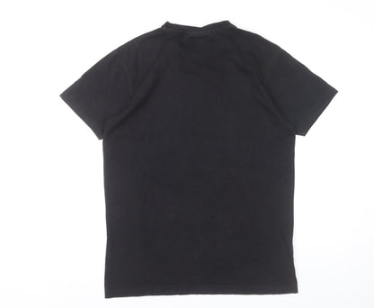 The Couture Club Men's Black S Slim Fit Graphic Logo T-Shirt