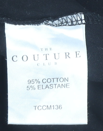 The Couture Club Men's Black S Slim Fit Graphic Logo T-Shirt