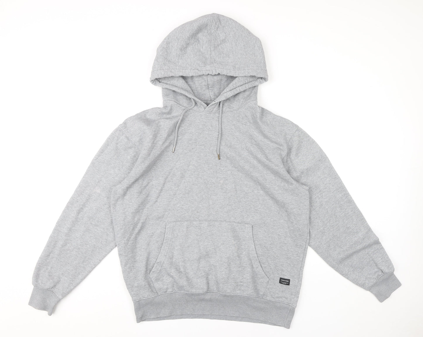 Mens UK Size L JACK & JONES Grey Pullover Hoodie
