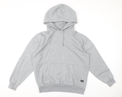 Mens UK Size L JACK & JONES Grey Pullover Hoodie