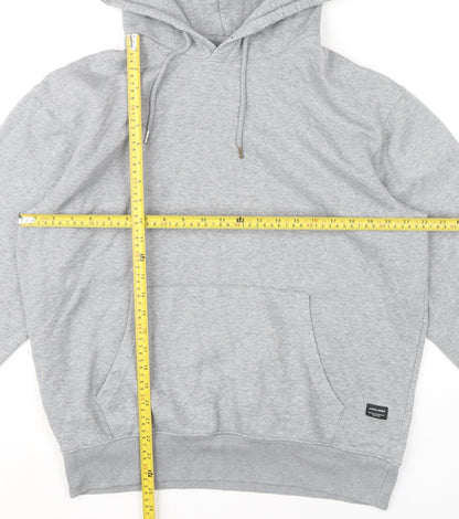 Mens UK Size L JACK & JONES Grey Pullover Hoodie