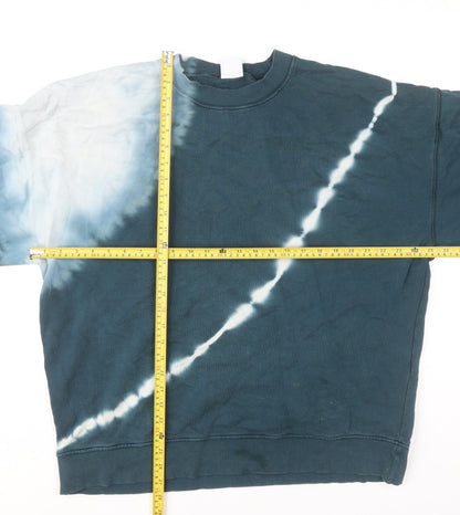 Zara Men’s Multicoloured Tie Dye Sweatshirt XL Pullover Crew Neck