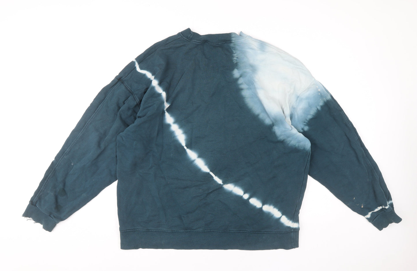 Zara Men’s Multicoloured Tie Dye Sweatshirt XL Pullover Crew Neck