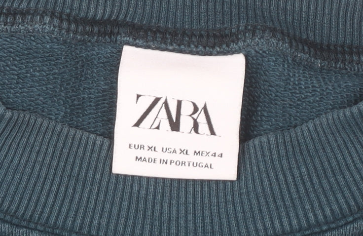 Zara Men’s Multicoloured Tie Dye Sweatshirt XL Pullover Crew Neck