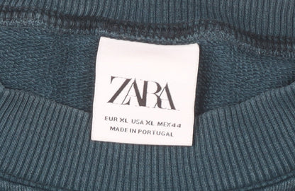 Zara Men’s Multicoloured Tie Dye Sweatshirt XL Pullover Crew Neck