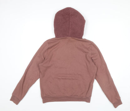 Victoria's Secret PINK Womens Brown Hoodie Pullover Size S Cotton Blend