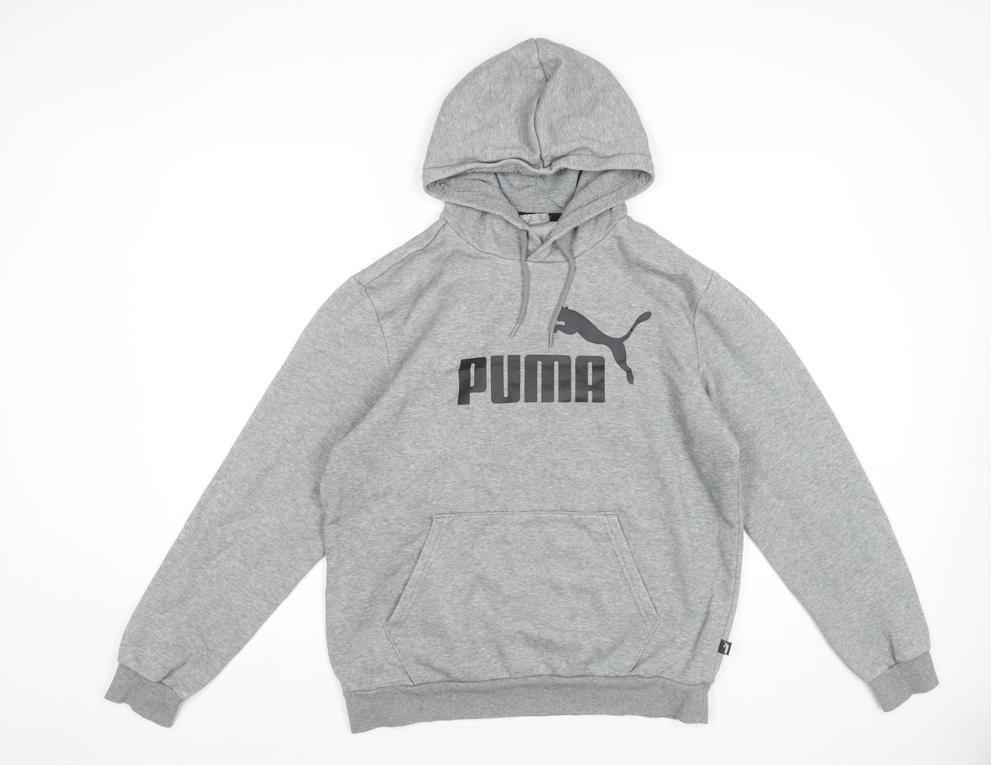 Mens UK Size M PUMA Grey Pullover Hoodie
