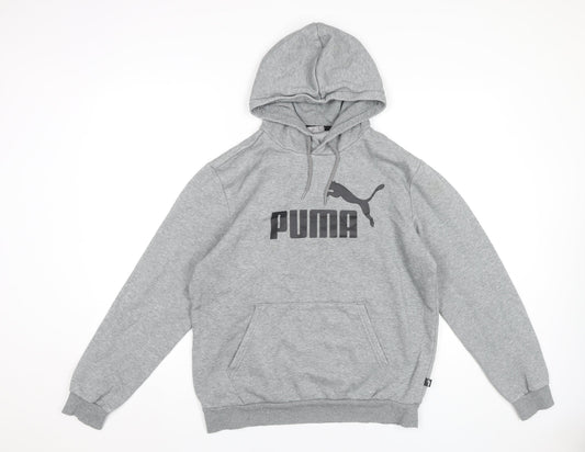 Mens UK Size M PUMA Grey Pullover Hoodie