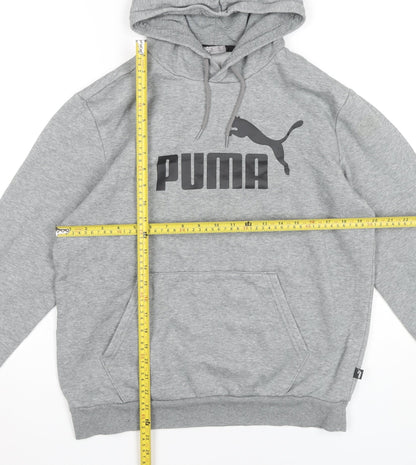 Mens UK Size M PUMA Grey Pullover Hoodie