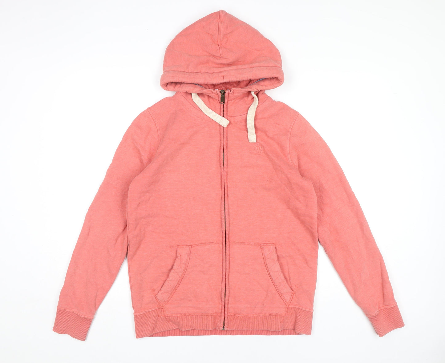 Womens UK Size 10 Fat Face Pink Full Zip Hoodie