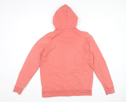 Womens UK Size 10 Fat Face Pink Full Zip Hoodie