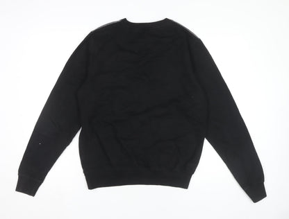dStruct Men's Black Grey Pullover Sweatshirt Size M Crew Neck