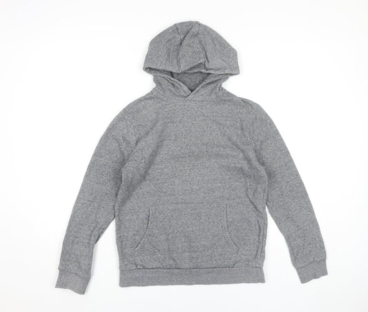 Marks and Spencer Boys Grey Pullover Hoodie Age 12-13 Years Cotton Blend