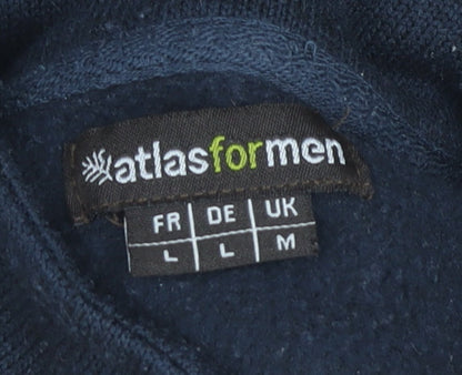 Mens UK Size M Atlas For Men Blue Pullover Sweatshirt