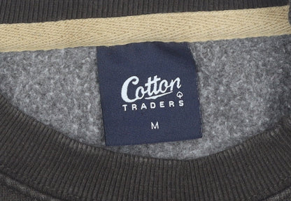 Mens UK Size M Cotton Traders Brown Pullover Sweatshirt
