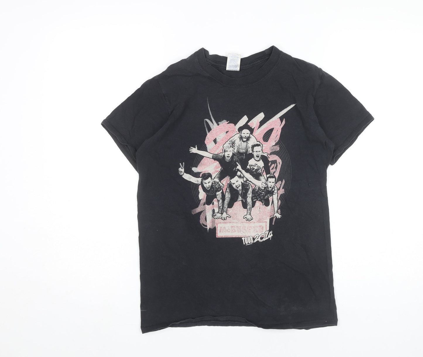 McBusted Womens Black Small Tour 2014 Graphic Band T-Shirt